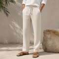 Men’s Straight Fit Linen Trousers